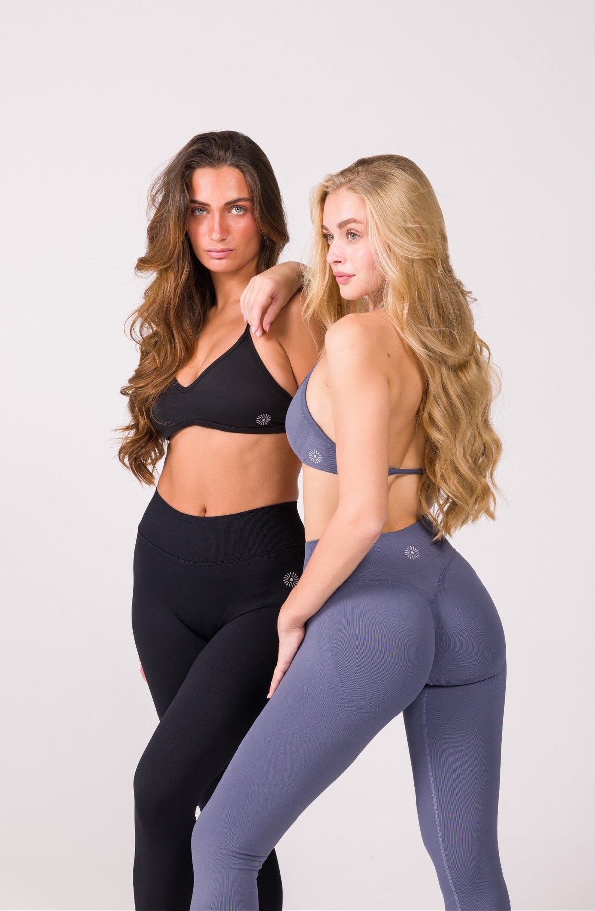 Legging Grey Blue Scrunch